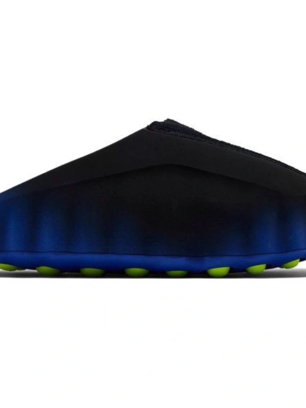Nike Men's Slide Sandal in Black, Blue & Lime